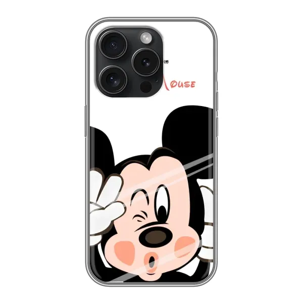Чехол с принтом «Маус Микки» для iPhone 15 Pro