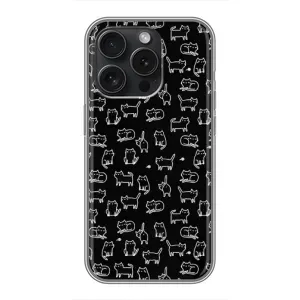Чохол з принтом для iPhone 15 Pro (AlphaPrint) Модні коти (Маленькі котики)