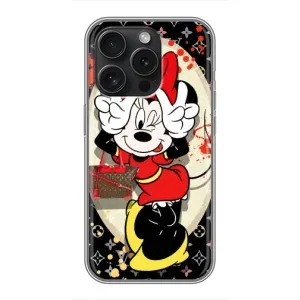 Чехол Disney Mouse iPhone 15 Pro (PREMIUMPrint) (Минни peace)