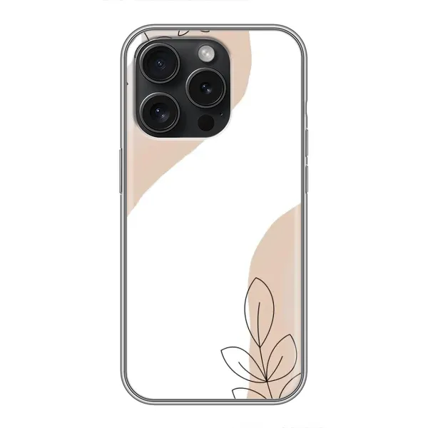 Чохол з принтом «Нюдова гілочка абстракція» для iPhone 15 Pro