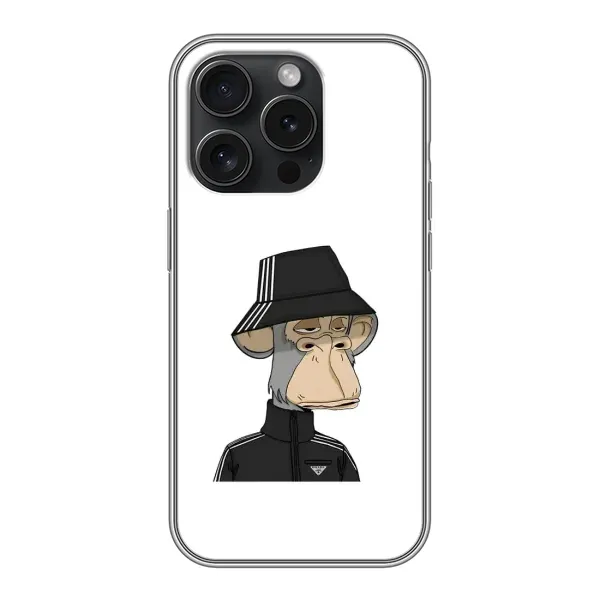 Чохол з принтом «мавпа NFT Adidas» для iPhone 15 Pro
