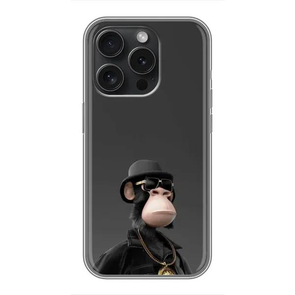 Чохол з принтом «Мавпа NFT» для iPhone 15 Pro