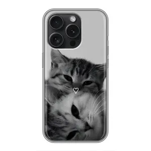 Чохол з малюнком кіт на iPhone 15 Pro (Пара котів)