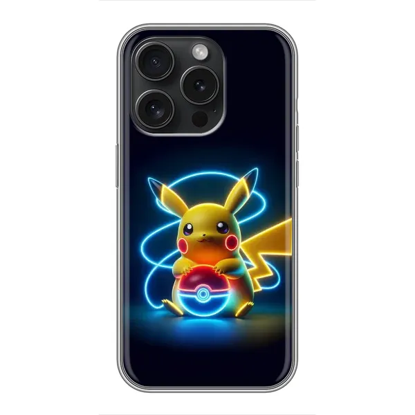 Чехол с принтом «Покемон» для iPhone 15 Pro