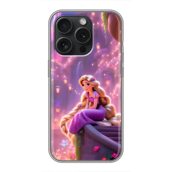 Чехол с принтом «Рапунцель в замке» для iPhone 15 Pro