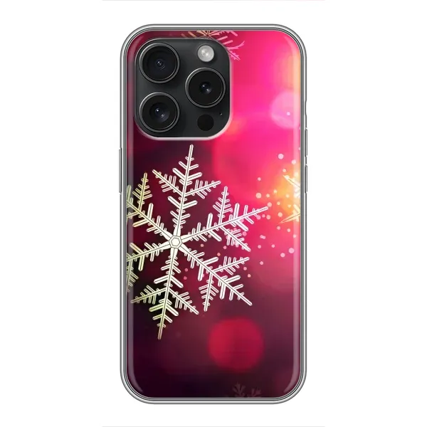 Чехол с принтом «Снежинка» для iPhone 15 Pro