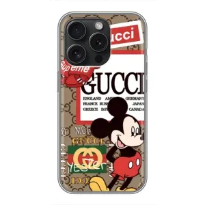 Чехол Disney Mouse iPhone 15 Pro (PREMIUMPrint) (Стильный Микки)