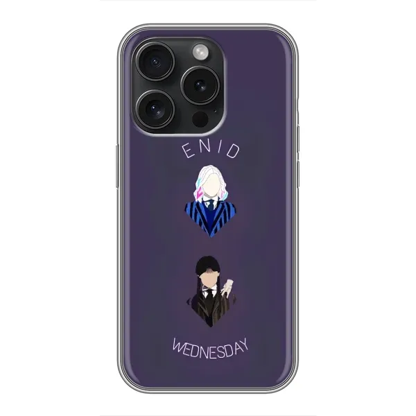 Чехол с принтом «Уэнздей и подруга» для iPhone 15 Pro