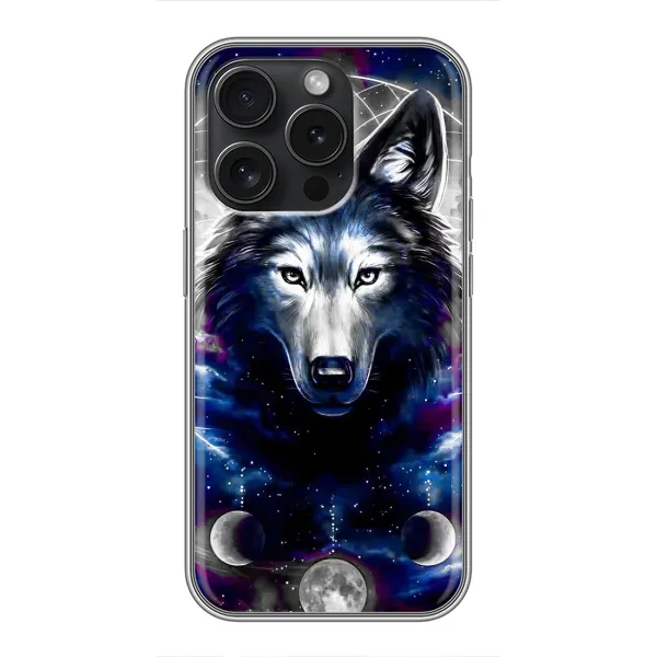 Чехол с принтом «Волк» для iPhone 15 Pro