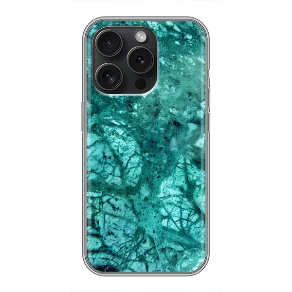 Чехол с принтом «Зеленый мрамор» для iPhone 15 Pro Чехол с принтом «Зеленый мрамор» для iPhone 15 Pro