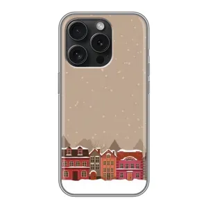 Новогодние, Праздничные Чехлы для iPhone 15 Pro - 2024 год (Зимний город)
