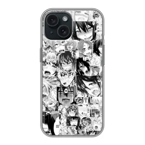 Чехлы Персонажи Аниме Наруто для iPhone 15 (AlphaPrint) (Ahegao manga)