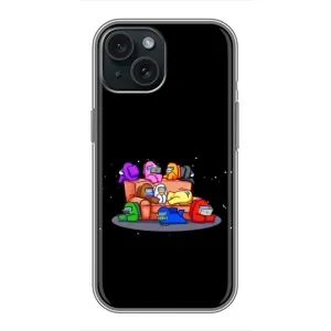 Чехол Амонг Ас для iPhone 15 (AlphaPrint) (Амонг-ас)