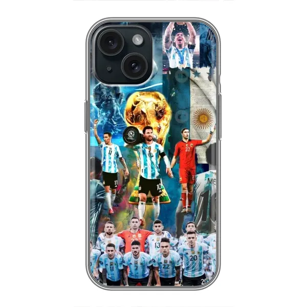 Чохол з принтом «Аргентина Мессі» для iPhone 15