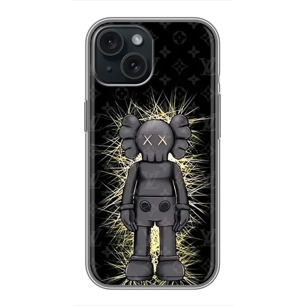 Чехол с принтом «Bearbrick LV» для iPhone 15