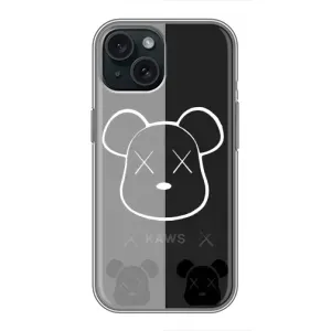 Чехлы для iPhone 15 - Bearbrick Louis Vuitton (PREMIUMPrint) (БеарБрик глаза)