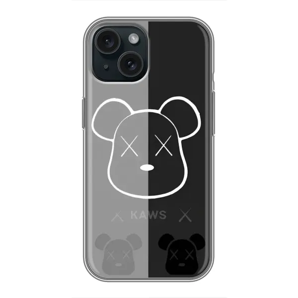 Чехол с принтом «БеарБрик глаза» для iPhone 15