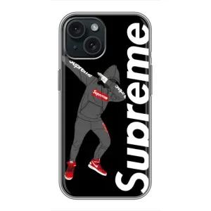 Чехол для iPhone 15 с картинкой Supreme (AlphaPrint) (Деб Суприм)