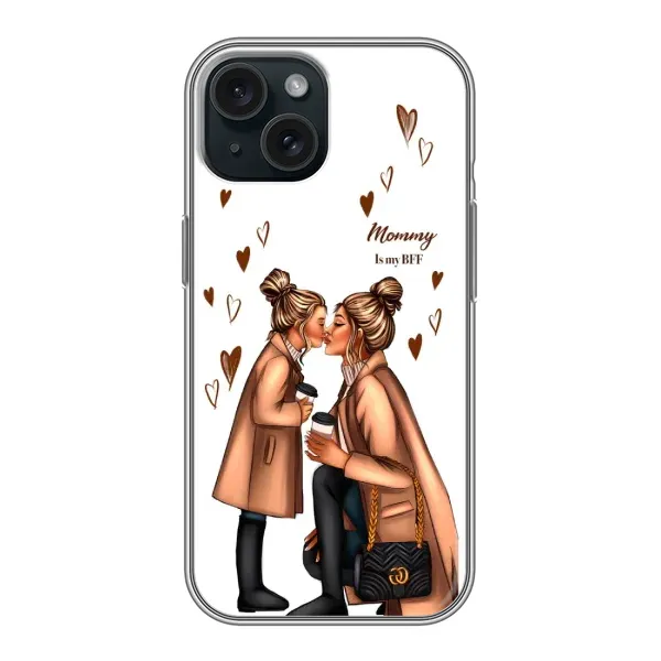Чехол с принтом «Дочка и мама» для iPhone 15 Чехол с принтом «Дочка и мама» для iPhone 15