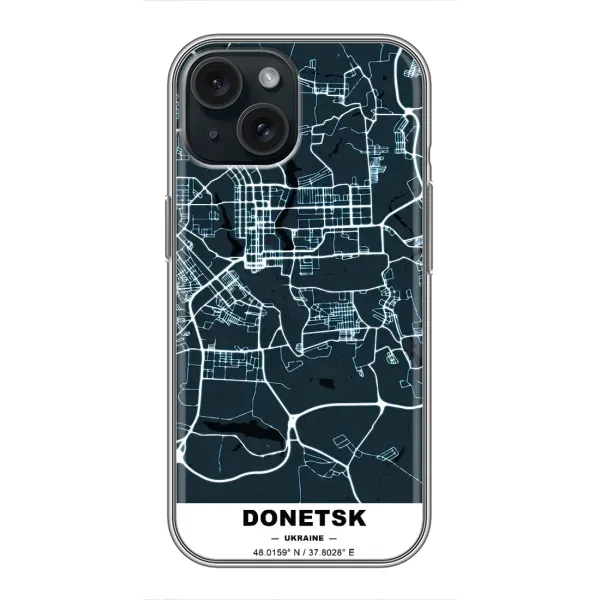 Чехол с принтом «Донецк» для iPhone 15
