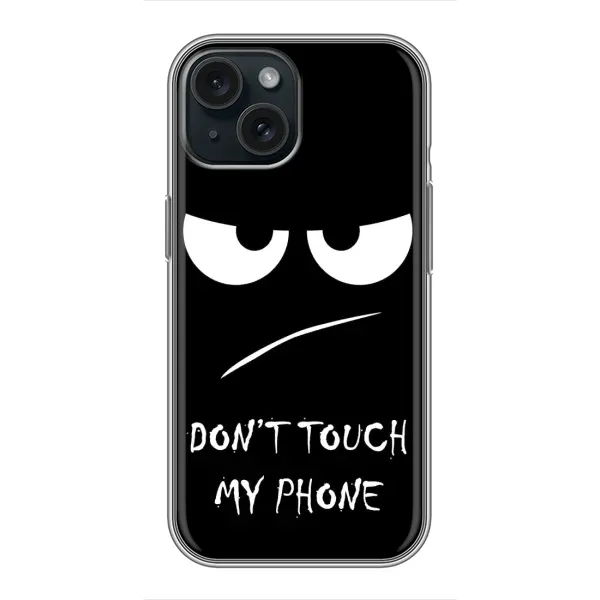 Чехол с принтом «Dont Touch» для iPhone 15