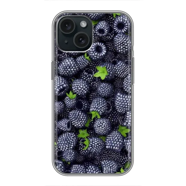 Чехол с принтом «Ежевика» для iPhone 15