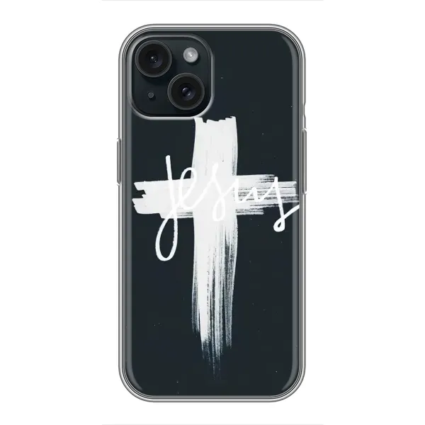 Чехол с принтом «Иисус» для iPhone 15
