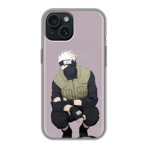 Чехлы Персонажи Аниме Наруто для iPhone 15 (AlphaPrint) (Какаши)