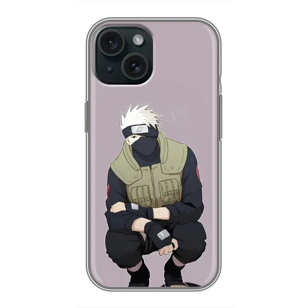 Чехол с принтом «Какаши» для iPhone 15