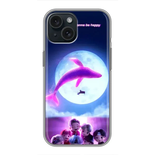 Чохол з принтом «КИТ BTS» для iPhone 15