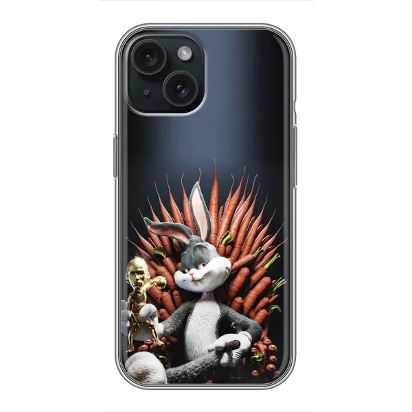 Чехол с принтом «Король Кролик» для iPhone 15