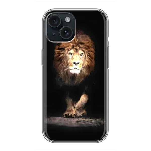 Чехол с принтом «Лев» для iPhone 15