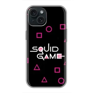 Чохол Гра в кальмара для iPhone 15 (Патерн Гра кальмара)