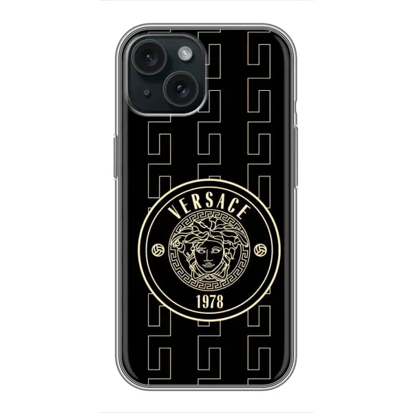 Чохол з принтом «Лого Версаче» для iPhone 15