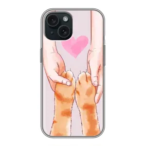 Чехол на Айфон 15 с Котами (VPrint) (Любовь к котикам)