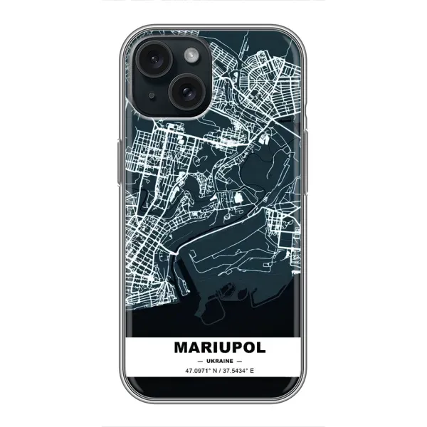 Чехол с принтом «Мариуполь» для iPhone 15