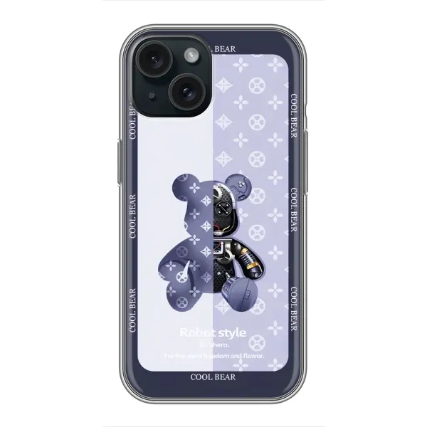 Чохол з принтом «Медведик LV» для iPhone 15 Чохол з принтом «Медведик LV» для iPhone 15