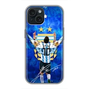 Чехлы Месси для iPhone 15 (AlphaPrint) (Месси Аргентина)