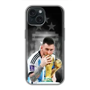 Чехлы для iPhone 15 (Leo чемпион) (AlphaPrint) (Месси Чемпион)