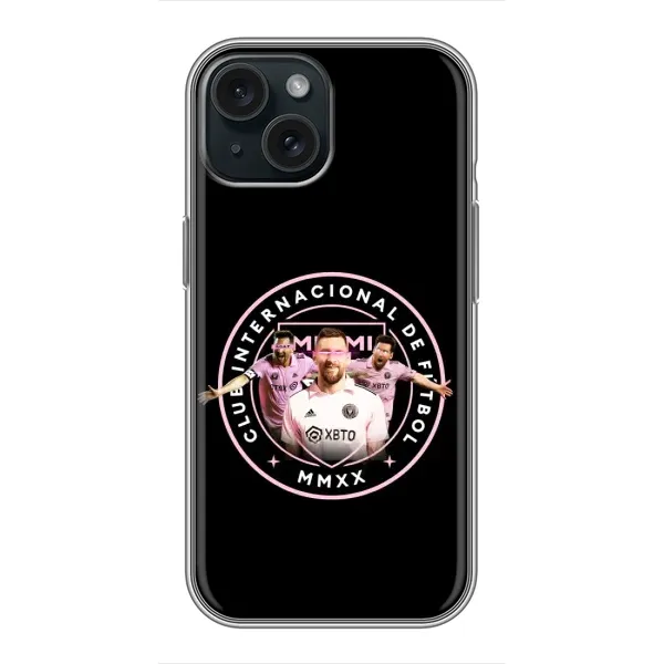 Чехол с принтом «Месси в лого» для iPhone 15 Чехол с принтом «Месси в лого» для iPhone 15
