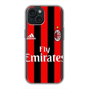 Чехлы для iPhone 15 (VPrint) - Футбольные клубы (Milan)