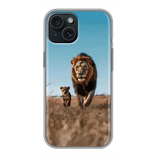 Чохол з принтом «Мусафа та Сімба» для iPhone 15 Чохол з принтом «Мусафа та Сімба» для iPhone 15