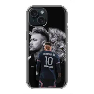 Чехол Неймар для iPhone 15 (AlphaPrint) (Неймар Лев)
