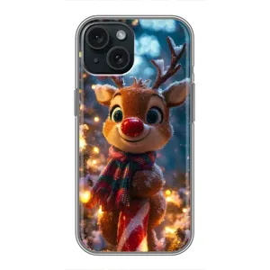 Чохол з принтом «Олень з шарфом» для iPhone 15