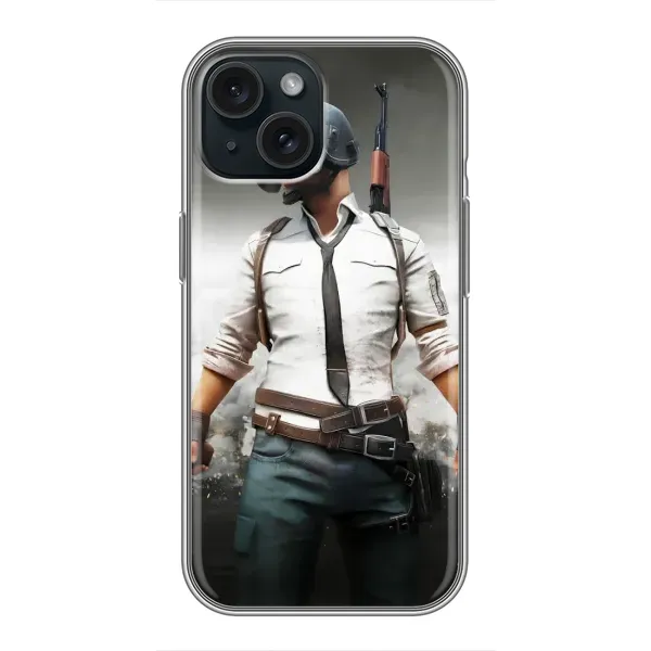 Чехол с принтом «Пабг мен» для iPhone 15