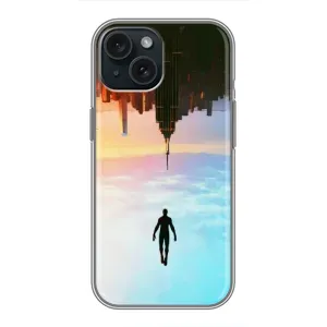 Чехол с человеком пауком для iPhone 15 - (AlphaPrint) (Паук человек)