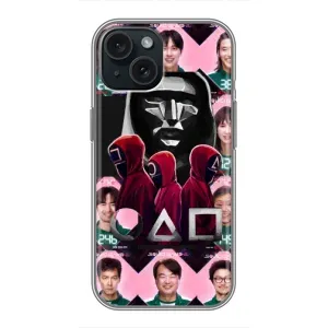 Чохол Гра в кальмара для iPhone 15 (Учасники Гра кальмара)