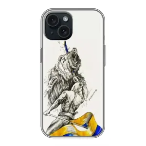 Чехлы Доброго вечора, ми за України для Айфон 15 (AlphaPrint) (Победа)