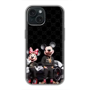 Чехол Disney Mouse iPhone 15 (PREMIUMPrint) (Семья Маусов)
