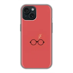 Чехлы с Гарри Поттером для iPhone 15 (AlphaPrint) (шрам и очки)